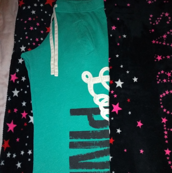 PINK Victoria's Secret Love Pink Logo Boyfriend Pants - Picture 4 of 10